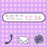 Poppin pink 'n' purple Theme APK