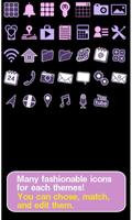 برنامه‌نما Poppin pink 'n' purple Theme عکس از صفحه