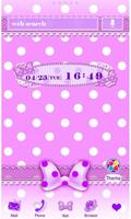 Purple polka dot poster