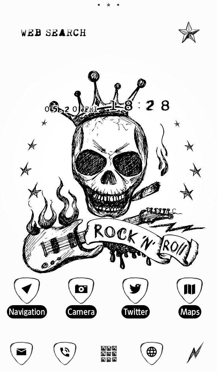 Android 用の スカル壁紙 Rock N Roll Apk をダウンロード