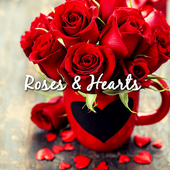 Cute wallpaper-Roses & Hearts icon