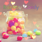 Rainbow Candy Thème +HOME icône