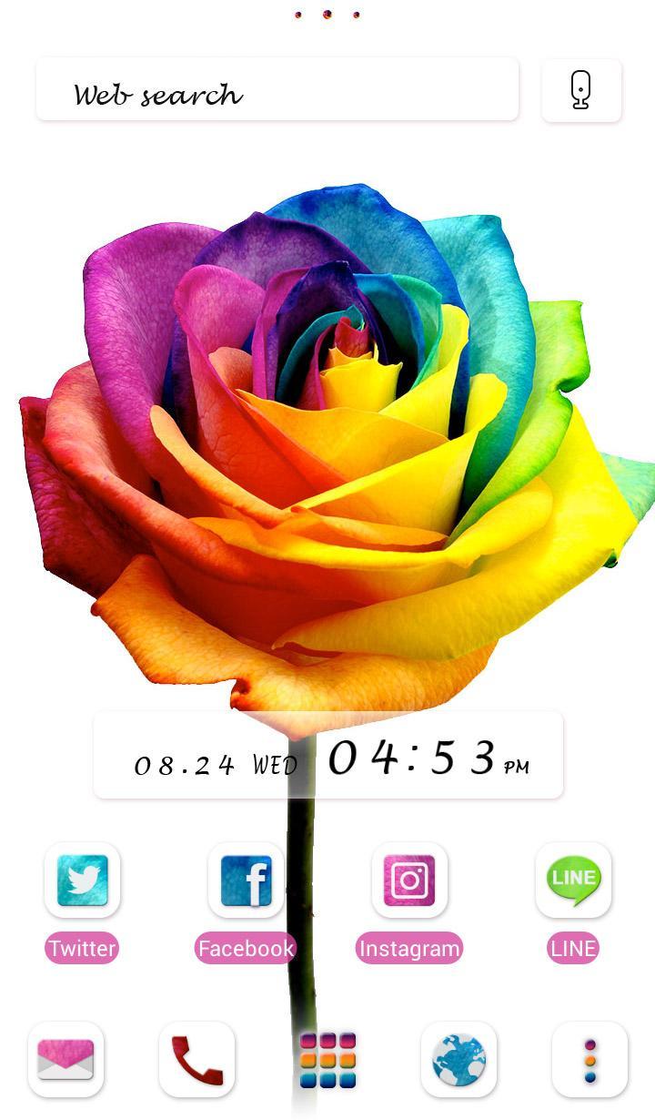 Android 用の 薔薇の壁紙 レインボーローズ Apk をダウンロード
