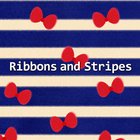 Blue Theme Ribbons and Stripes icône