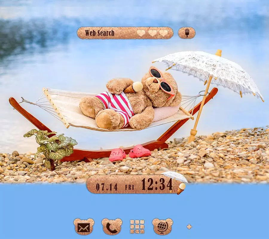 Android向けのかわいい壁紙アイコン テディベアの夏 Apkをダウンロードしましょう