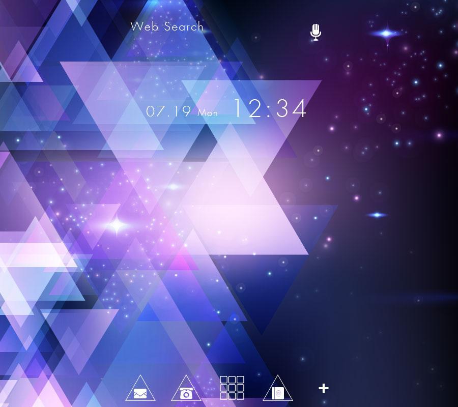 Android 用の ギャラクシー壁紙 Triangle Galaxy Apk をダウンロード