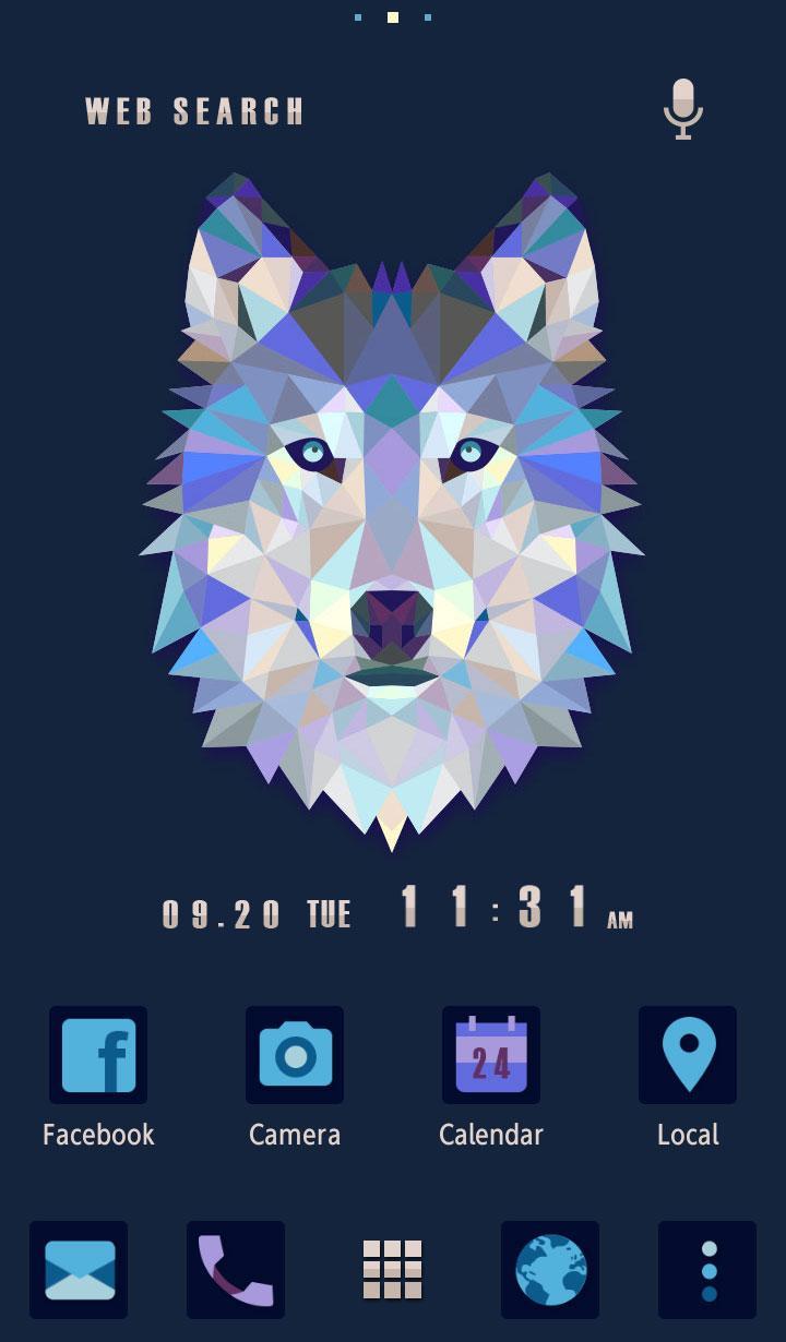 Android 用の 狼の壁紙 アイコン トライアングル ウルフ Apk をダウンロード