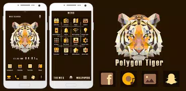 Polygon Tiger Тема+HOME