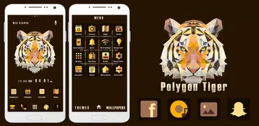 Polygon Tiger Theme +HOME