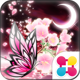 蝶夜曲-桜- for +HOMEきせかえテーマ APK