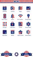 USA Flag Heart Wallpaper स्क्रीनशॉट 1