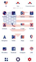 USA Flag Heart Wallpaper स्क्रीनशॉट 2
