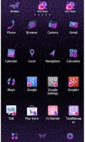 Violet Hearts Theme +HOME captura de pantalla 1