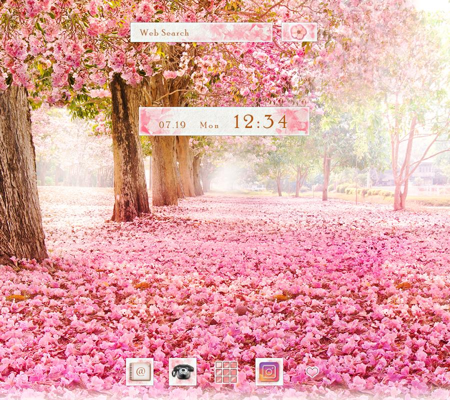 Android 用の 花壁紙アイコン 八重桜の並木 無料 Apk をダウンロード