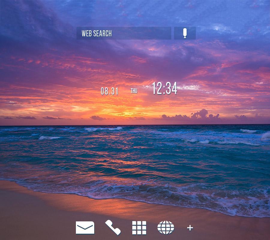 Android 用の ロマンチック壁紙アイコン 夕暮れの海 無料 Apk をダウンロード