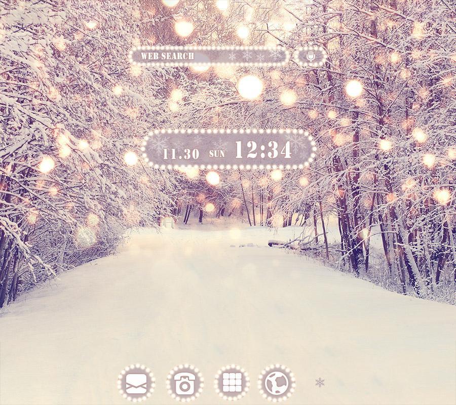 Android 用の キレイな壁紙アイコン 雪の降る道 無料 Apk をダウンロード