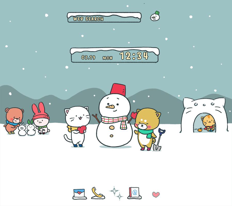 Android 用の かわいい壁紙アイコン 雪だるまとフレンズ 無料 Apk をダウンロード