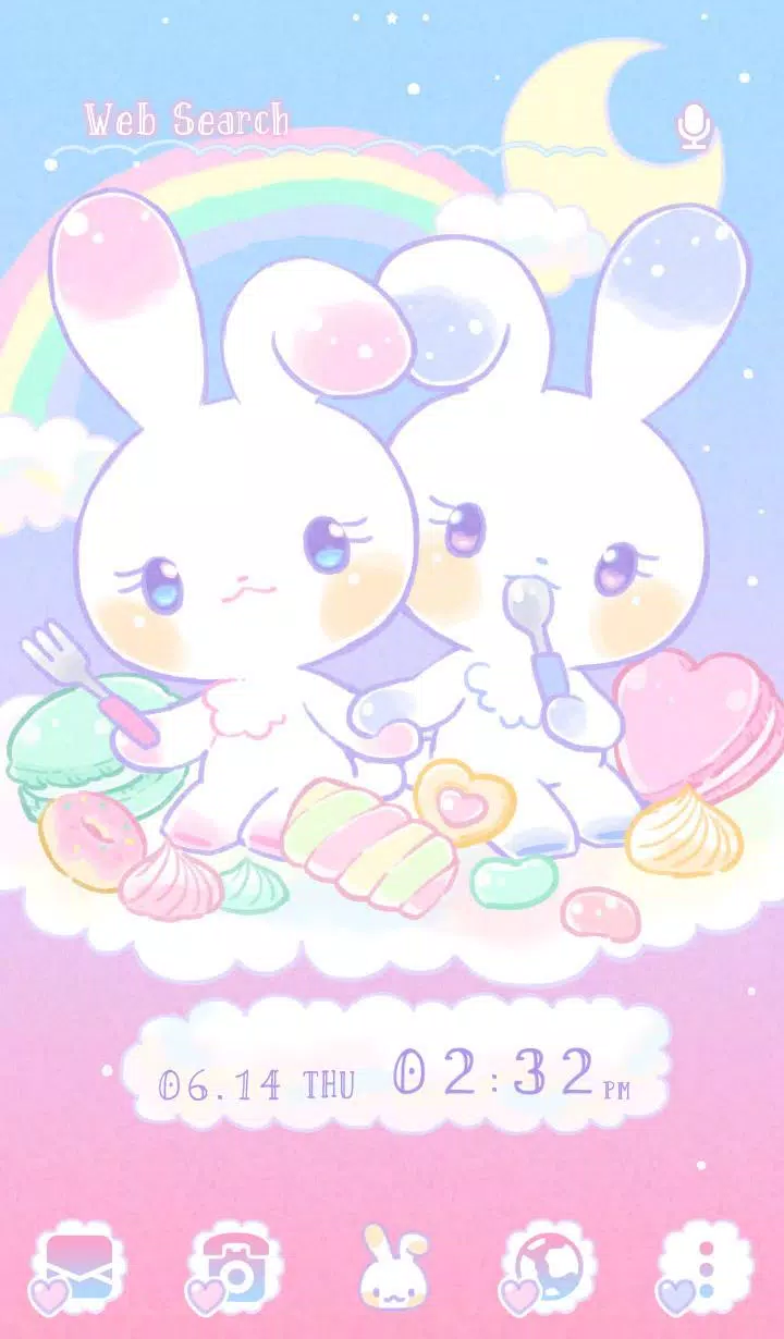 Android 用の ゆめかわうさぎ Homeテーマ Apk をダウンロード