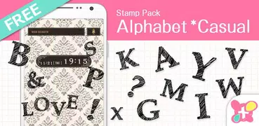 Stamp Pack: Alphabet *Casual