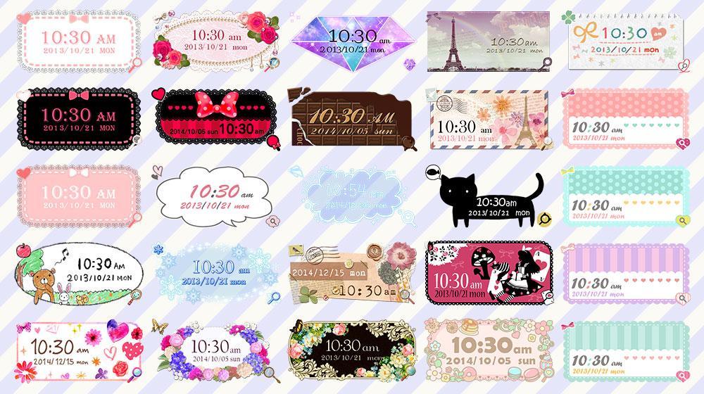 picture Kawaii Clock Widget cute clock widget 2 free for android