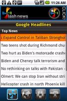 Flash News for Android Screenshot 1