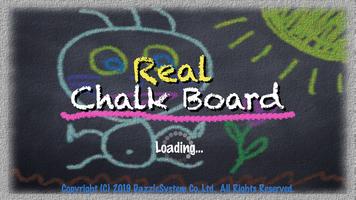 Real Chalkboard Affiche