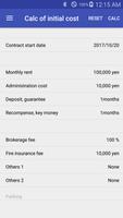 Rental initial cost calculator الملصق