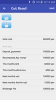 Rental initial cost calculator تصوير الشاشة 1