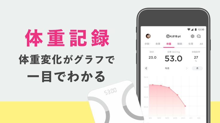 ダイエット ヘルスケア アプリ Finc フィンク 体重 食事 歩数 睡眠 生理などをまとめて記録 Dlya Android Skachat Apk