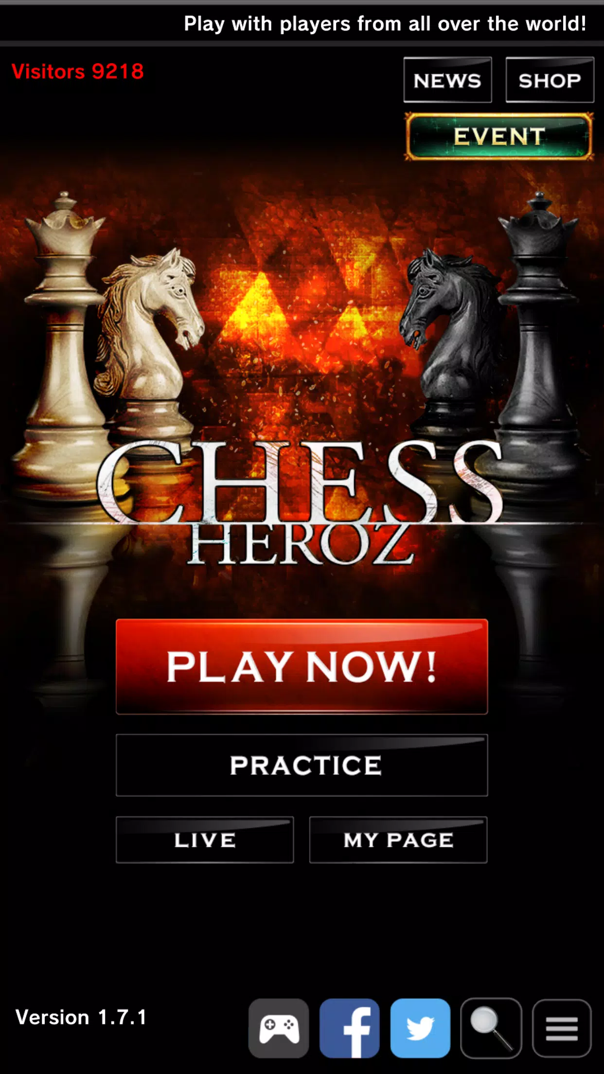 Android向けのチェスオンライン対戦無料アプリ Chess Heroz Apkをダウンロードしましょう