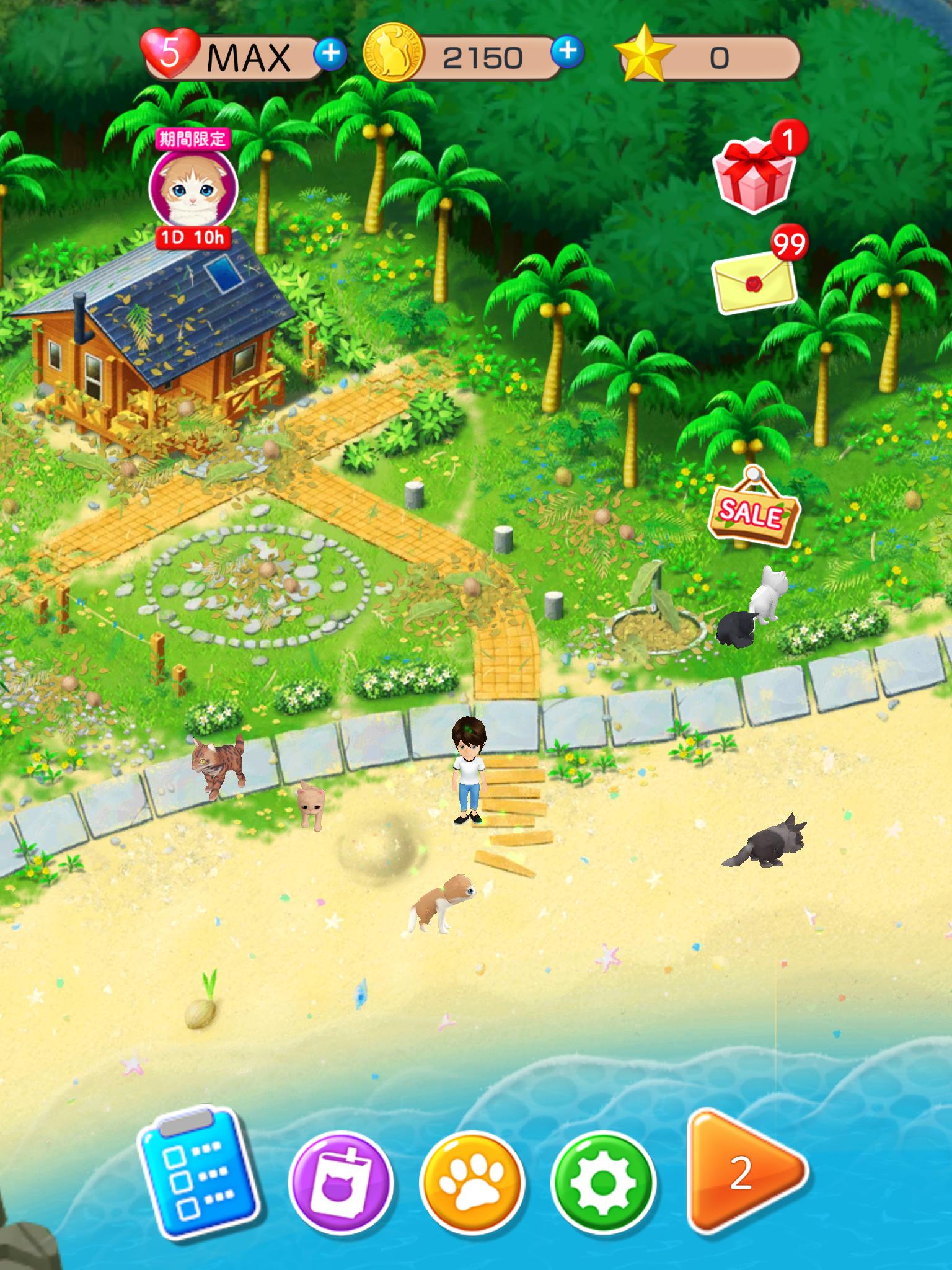 Android 用の ねこ島日記 猫と島で暮らす猫のパズルゲーム Apk をダウンロード