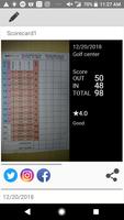 Golf Scorecard Photo পোস্টার