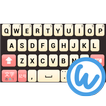 Peach keyboard image