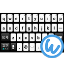 Black&White keyboard image aplikacja