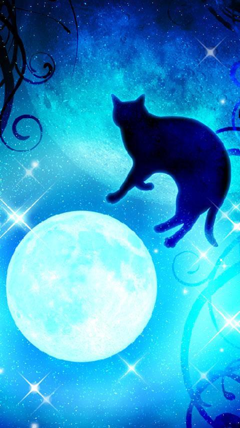 Android 用の 月と黒猫 ｷﾗｷﾗ 夜空 Free版 Apk をダウンロード