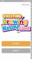 Drawing Relay Game Cartaz