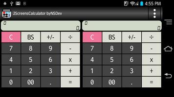 برنامه‌نما 2ScreensCalculator byNSDev عکس از صفحه