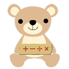 Calculatrice mignonne d'ours icône