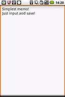 Simplest Memo Free screenshot 1