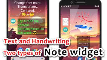 Note widget poster