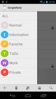 SimpleNote capture d'écran 1