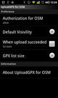 2 Schermata UploadGPX for OSM