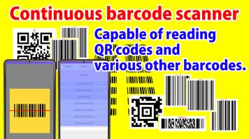 Continuous barcode scanner পোস্টার