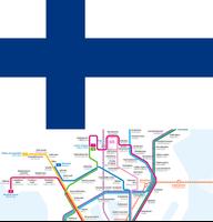Helsinki Metro/Train/Tram/Bus Map Offline電車バス観光マップ Affiche