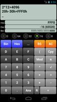 混合電卓Free - 2進数,10進数,16進数電卓 - 스크린샷 2