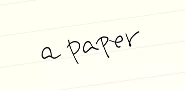 Handwriting memo "a Paper"