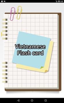Vietnamese simple flash card poster