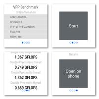 VFP Benchmark for Android Wear syot layar 1