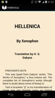 Hellenica by Xenophon poster