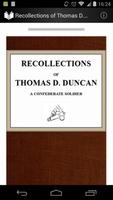 Recollections of Thomas Duncan Affiche